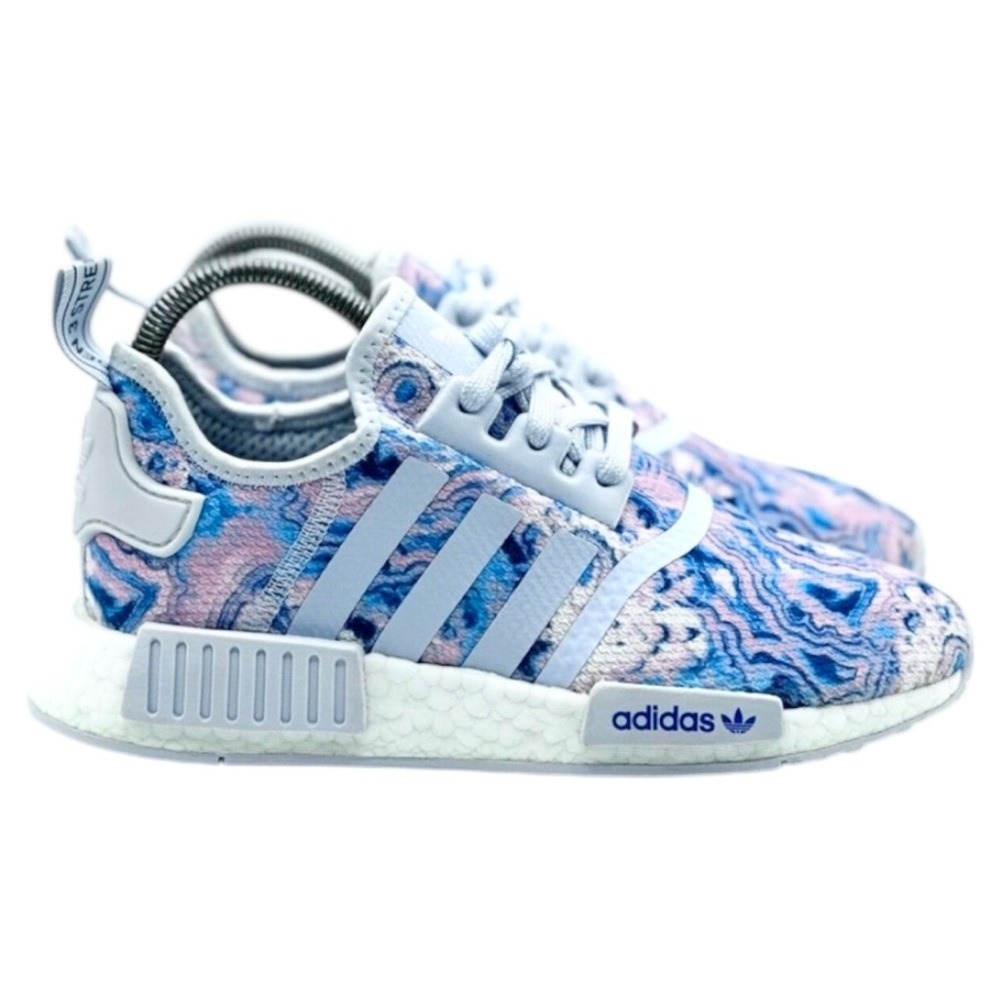 Adidas Boost NMD R1 Shoes Women Size 5 Running Tie Dye Sneakers EF2300